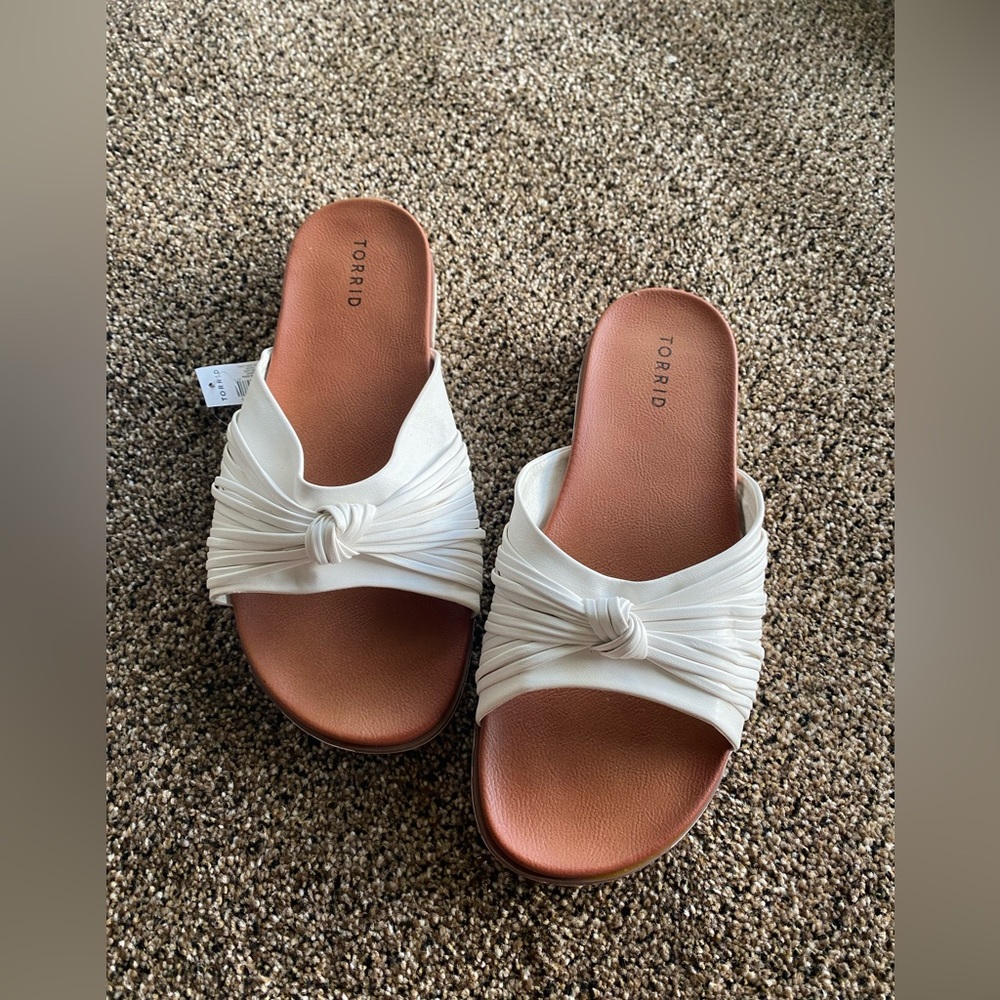 White Torrid sandals